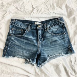 Free People jean shorts